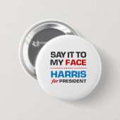 Badge Rond 5 Cm Harris 2024  (Devant & derrière)