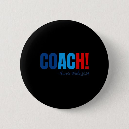 Badge Rond 5 Cm Harris 2024 Tim Wheimer Coach (Devant)