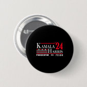 Badge Rond 5 Cm Harris 24 Procureur Vs Felon (Devant & derrière)