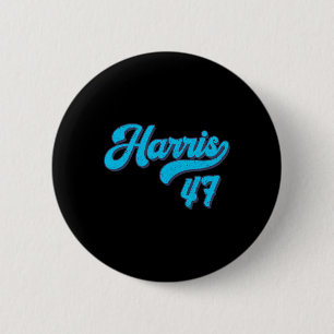 Badge Rond 5 Cm Harris 47 The President Usa America 2024 Election