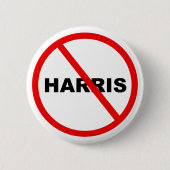 Badge Rond 5 Cm Harris Attention, n'y allez pas ! (Devant)