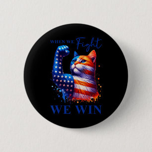 Badge Rond 5 Cm Harris Cite Quand Nous Combatons Nous Gagnons Pour