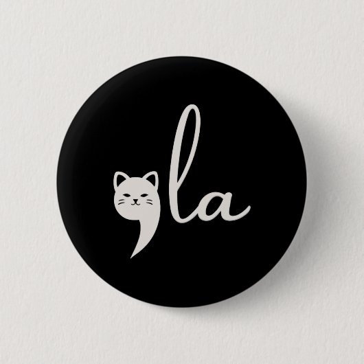 Badge Rond 5 Cm Harris Comma-la Chat Ladies For Harris (Devant)