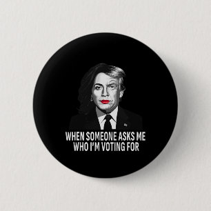 Badge Rond 5 Cm Harris Contre Donald Trump Mème Électoral Drôle