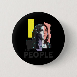 Badge Rond 5 Cm Harris For People 2024 Election President