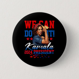 Badge Rond 5 Cm Harris For President 2024 We Can Do It!