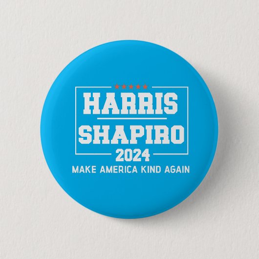 Badge Rond 5 Cm Harris Shapiro 2024 Rendre l'Amérique (Devant)