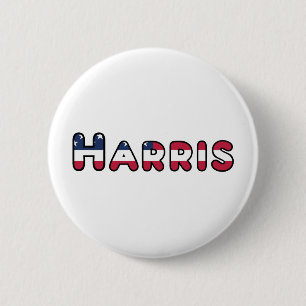 Badge Rond 5 Cm Harris soutient le vice-président des élections am