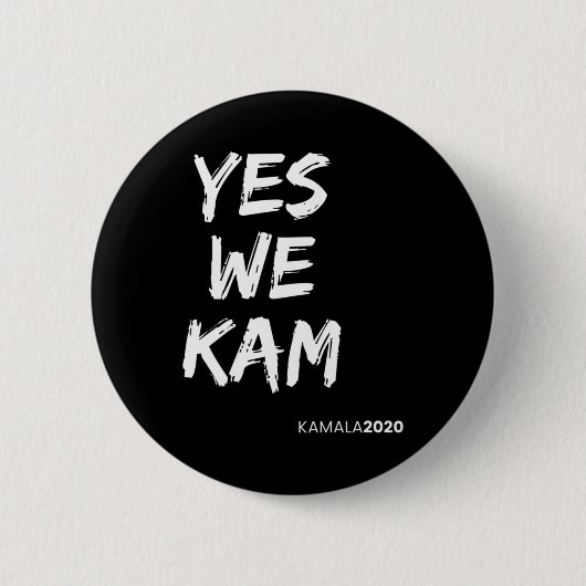 Badge Rond 5 Cm Harris Vice-Président 2020 Oui Nous Kam Oui Nous P (Devant)