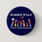 Badge Rond 5 Cm Harris Waltz 2024 Unité sur division (Devant)