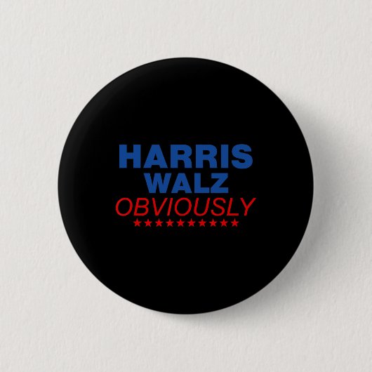 Badge Rond 5 Cm Harris Waltz Évidemment 2024 Balz À La Walz (Devant)