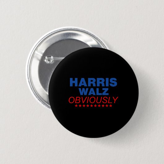 Badge Rond 5 Cm Harris Waltz Évidemment 2024 Balz À La Walz (Devant & derrière)