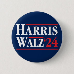 Badge Rond 5 Cm Harris Walz 2024
