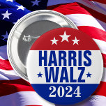 Badge Rond 5 Cm Harris Walz 2024 Campagne Rouge Bleu<br><div class="desc">Harris Walz 2024 Campagne Bleu rouge Montrez votre soutien pour Kamala Harris et Tim Walz à n'importe quel congrès,  rassemblement,  événement électoral ! Une excellente façon de rassembler les voix pour le parti démocrate ! Parfait pour les hommes,  femmes,  enfants,  garçons, </div>