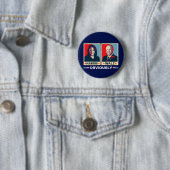Badge Rond 5 Cm Harris Walz 2024 Évidemment (En situation)