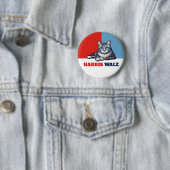 Badge Rond 5 Cm Harris Walz 2024 Manifestement Chat (En situation)
