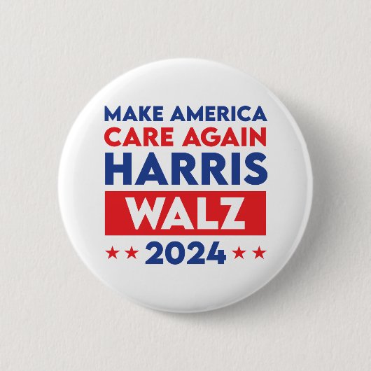 Badge Rond 5 Cm Harris Walz 2024 Rendre l'Amérique à nouveau conce (Devant)