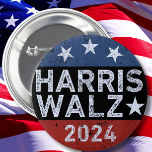 Badge Rond 5 Cm Harris Walz Waltz