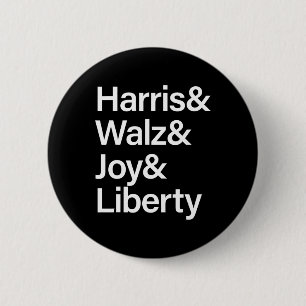 Badge Rond 5 Cm Harris Wheimer Joy Liberty Vote Kamala Harris Pres