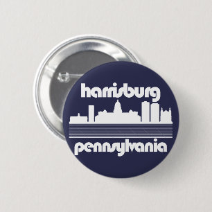 Badge Rond 5 Cm Harrisburg, Pennsylvanie