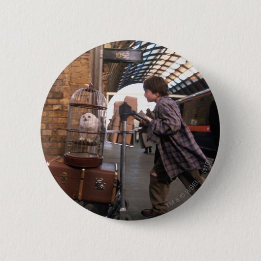 Badge Rond 5 Cm Harry and Hedwig PLATFORM 9 3/4™ (Devant)