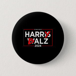 Badge Rond 5 Cm Harry B Kamala Harris Et Tim W 2024