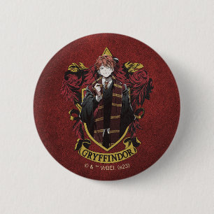 Badge Rond 5 Cm HARRY POTTER™   Anime Ron Weasley Blason de la Mai