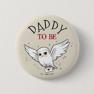 Badge Rond 5 Cm Harry Potter | Baby shower Hedwig | Papa à être