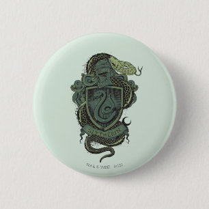 Badge Rond 5 Cm Harry Potter Blason de Serpentard