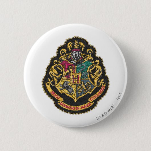 Badge Rond 5 Cm Harry Potter | CIMIER DE POUDLARD (Devant)