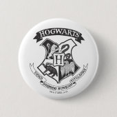 Badge Rond 5 Cm Harry Potter | Cimier de Poudlard rétro (Devant)