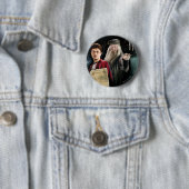 Badge Rond 5 Cm Harry Potter et Dumbledore (En situation)