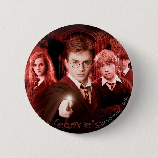Badge Rond 5 Cm HARRY POTTER ET L'ORDRE DU PHÉNIX™ Red (Devant)