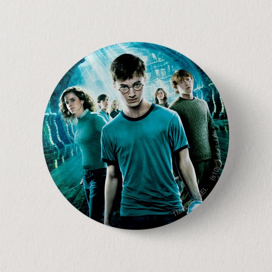 Badge Rond 5 Cm HARRY POTTER ET L'ORDRE DU PHOENIX™ Blue (Devant)