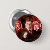 Badge Rond 5 Cm HARRY POTTER ET L'ORDRE DU PHOENIX™ Red (Devant & derrière)