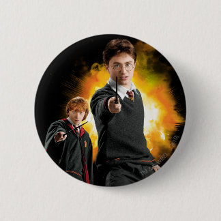 Badge Rond 5 Cm Harry Potter et Ron Weasely