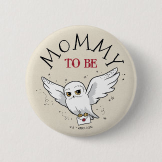 Badge Rond 5 Cm Harry Potter | Fête de Bébé Hedwig Future Maman