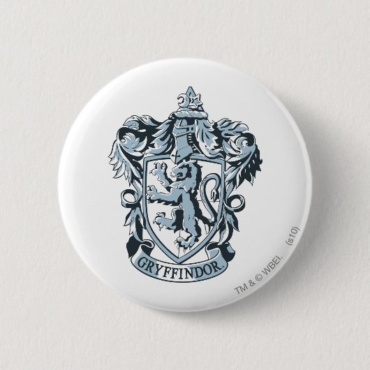 Badge Rond 5 Cm Harry Potter | Gryffindor Crest Blue (Devant)