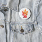 Badge Rond 5 Cm Harry Potter | Gryffindor Crest - Splissé (En situation)