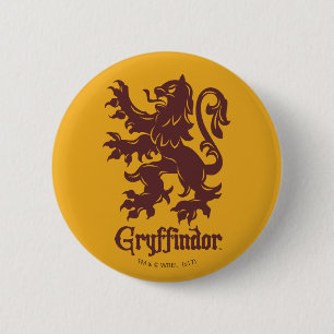 Badge Rond 5 Cm Harry Potter   Gryffindor Lion Graphique