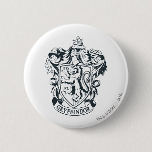 Badge Rond 5 Cm Harry Potter Gryffindor Stencil Esquisse