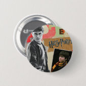 Badge Rond 5 Cm Harry Potter hier et aujourd'hui (Devant & derrière)