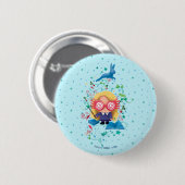 Badge Rond 5 Cm Harry Potter | Luna Lovegood Graphique (Devant & derrière)