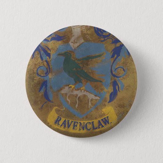 Badge Rond 5 Cm Harry Potter | Peinture Rustique Ravenclaw (Devant)