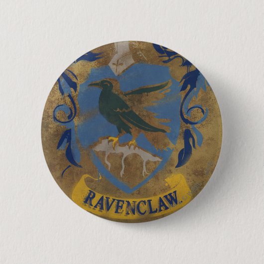 Badge Rond 5 Cm Harry Potter | Peinture Rustique Ravenclaw (Devant)