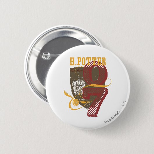 Badge Rond 5 Cm Harry Potter | QUIDDITCH™ (Devant & derrière)