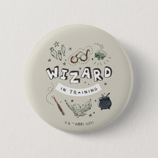 Badge Rond 5 Cm HARRY POTTER™ | Sorcier en formation