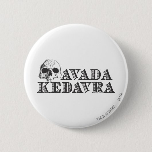 Badge Rond 5 Cm Harry Potter Sortilège | Avada Kedavra (Devant)