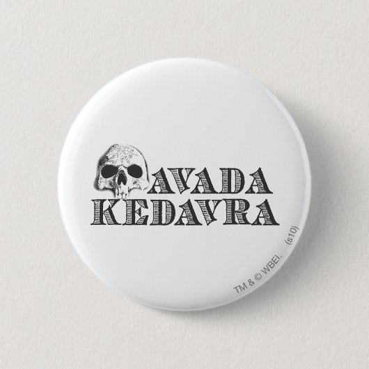 Badge Rond 5 Cm Harry Potter Spell | Avada Kedavra (Devant)