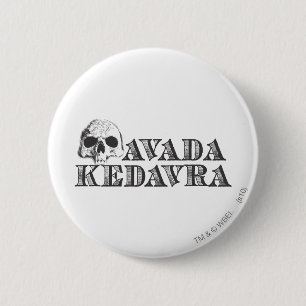 Badge Rond 5 Cm Harry Potter Spell   Avada Kedavra
